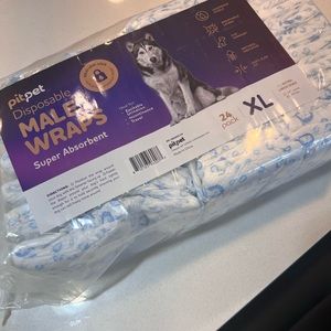 Disposable Male Dog Diapers/Wraps Size XL - opened